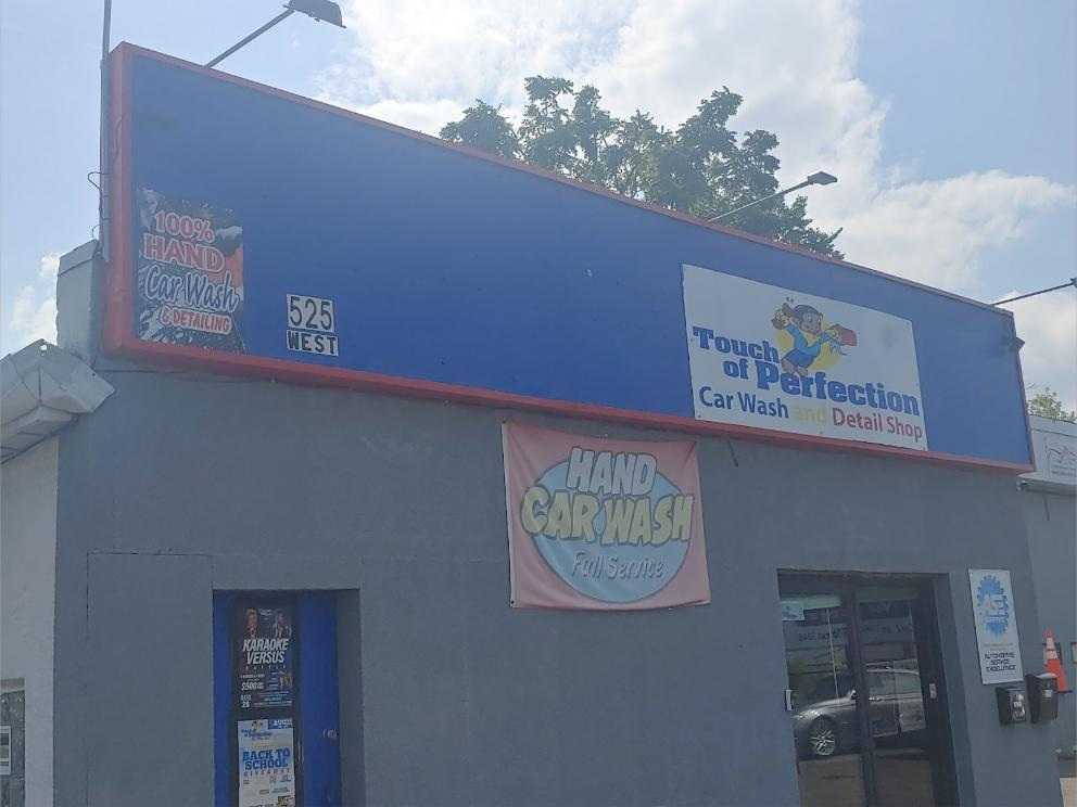 Touch of Perfection shop at 525 West Ave — 100% hand car wash and detailing